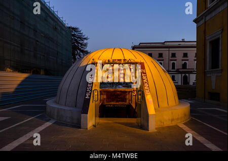 Bunkart in Tirana, Albanien Stockfoto