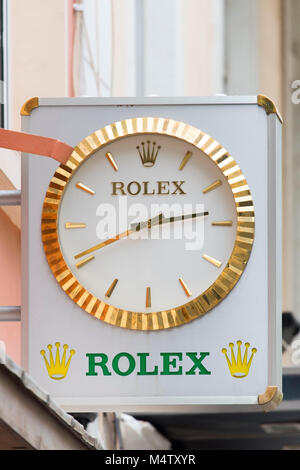 Rolex Watch Store anmelden Logo. Stockfoto