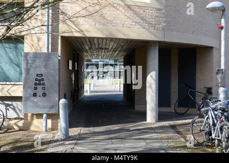 Das Zentrum für mathematrical Wissenschaften Gebäude der Universität in der Stadt Cambridge, England. Stockfoto