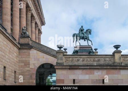 Preußischen König Friedrich Wilhelm IV. Altes Museum - Berlin, Deutschland Stockfoto