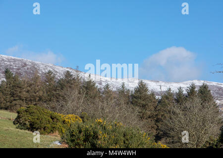 Schnee in Irlands Comeragh Mountains, County Waterford Februar 2018 Stockfoto