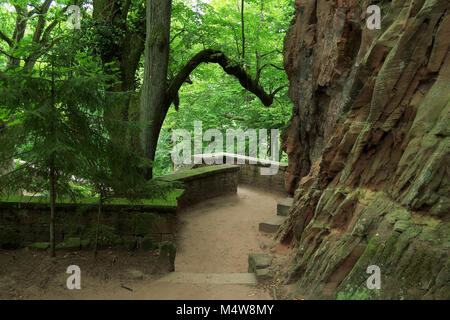 Burg Berwartstein; Pfälzer Wald in Rheinland-pfalz/Deutschland; Stockfoto