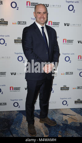 Nordoff Robbins sechs Nationen Rugby Abendessen im Grosvenor House Hotel - Anreise mit: Charlie Hodgson, Wo: London, Vereinigtes Königreich, wenn: 17 Jan 2018 Credit: WENN.com Stockfoto