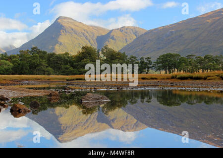 Berg Reflexionen im Loch Etive Stockfoto