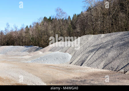 Schotter, Tagebau Stockfoto
