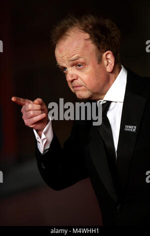 Toby Jones an der EE-British Academy Film Awards in der Royal Albert Hall, Kensington Gore, Kensington, London statt. Stockfoto