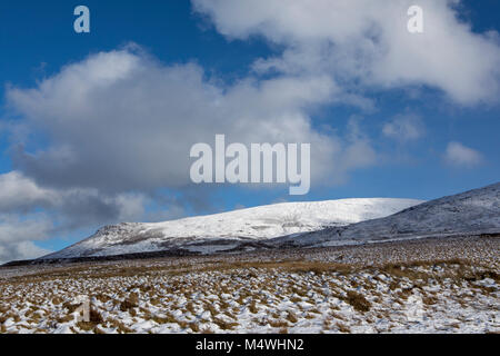 Winter in Irland Comeragh Mountains, Schnee im County Waterford Stockfoto