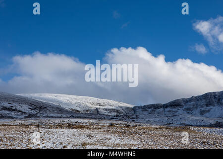 Winter in Irland Comeragh Mountains, Schnee im County Waterford Stockfoto