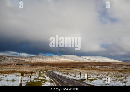 Winter in Irland Comeragh Mountains, Schnee im County Waterford Stockfoto