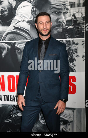 'Den von Premiere Thieves' im Regal LA Live Theater am 17 Januar, 2018 in Los Angeles, CA bietet: Pablo Schreiber Wo: Los Angeles, Kalifornien, Vereinigte Staaten, wenn: 17 Jan 2018 Credit: Nicky Nelson/WENN.com Stockfoto