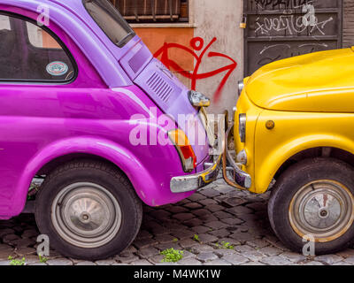 Fiat Cinquecento in Rom, Italien Stockfoto