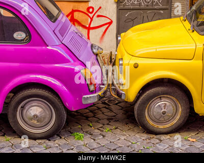 Fiat Cinquecento in Rom, Italien Stockfoto