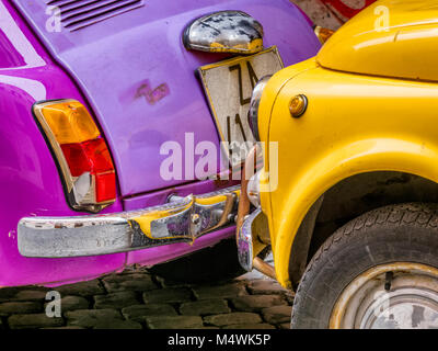 Fiat Cinquecento in Rom, Italien Stockfoto