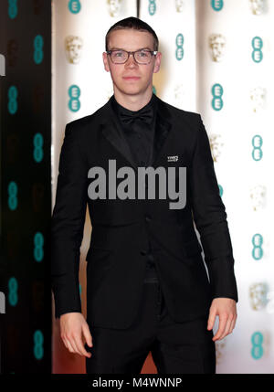 Wird Poulter an der EE-British Academy Film Awards nach Partei, London. Stockfoto