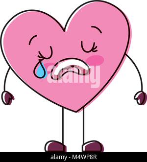 weinendes HerzCartoonSymbol Vektor Abbildung Bild 111233595 Alamy