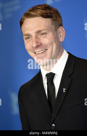 Edwin Thomas während der "Der glückliche Prinz" fotoshooting an der 68. Internationalen Filmfestspiele Berlin/Berlinale 2018 im Hotel Grand Hyatt am 17. Februar in Berlin, Deutschland. | Verwendung der weltweiten Kredit: dpa Picture alliance/Alamy leben Nachrichten Stockfoto