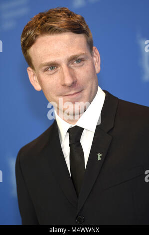 Edwin Thomas während der "Der glückliche Prinz" fotoshooting an der 68. Internationalen Filmfestspiele Berlin/Berlinale 2018 im Hotel Grand Hyatt am 17. Februar in Berlin, Deutschland. | Verwendung der weltweiten Kredit: dpa Picture alliance/Alamy leben Nachrichten Stockfoto