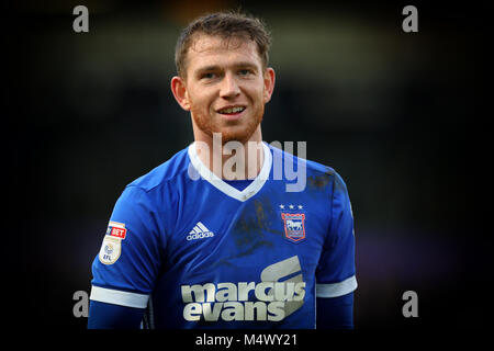 Norwich, UK. 18 Feb, 2018. Joe Garner von Ipswich Town - Norwich City v Ipswich Town, Sky Bet Meisterschaft, Carrow Road, Norwich - 18. Februar 2018. Credit: Richard Calver/Alamy leben Nachrichten Stockfoto