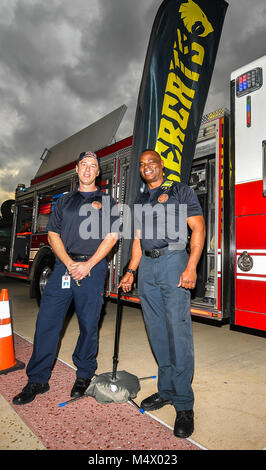 Sugar Land, TX, USA. 17 Feb, 2018. Während des Großen Rugby League Spiel zwischen den New York Athletic Club und das Houston SaberCats im Sternbild Feld in Sugar Land, TX. Chris Brown/CSM/Alamy leben Nachrichten Stockfoto