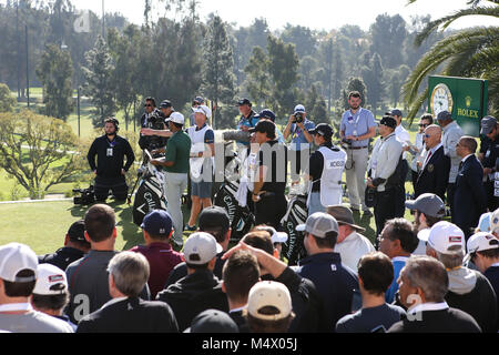 Los Angeles, CA, USA. 18 Feb, 2018. Während der letzten Runde des Genesis Open im Riviera Country Club in Los Angeles, Ca am 18. Februar 2018. Jevone Moore Quelle: CSM/Alamy leben Nachrichten Stockfoto