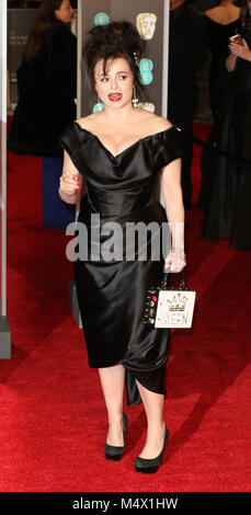 London, Großbritannien. 18 Feb, 2018. Helena Bonham Carter, EE British Academy Film Awards (BAFTAs) - Royal Albert Hall, London, UK, 18. Februar 2018, Foto von Richard Goldschmidt Credit: Rich Gold/Alamy leben Nachrichten Stockfoto