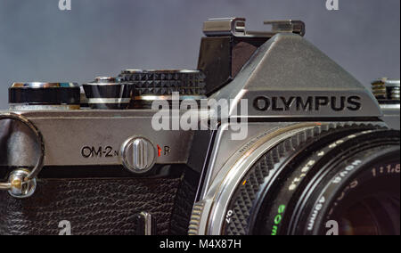 Vintage Olympus 35mm Film Kamera Stockfoto