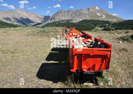 Leadville, CO.Höhepunkt Mining Company war einst ein preisgekröntes Bergbau Betrieb, und ist jetzt ein kolorado Geschichte Denkmal. Stockfoto