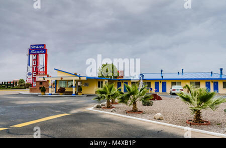 Retro Motel in der Nähe von White Sands National Park in Alamogordo, New Mexico. Stockfoto