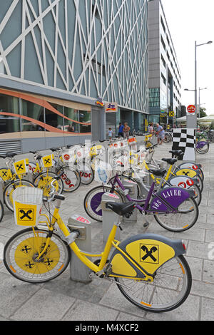 Fahrräder Wien Stockfoto