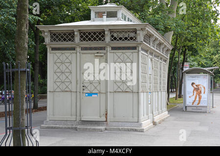 Öffentliche Toilette Wien Stockfoto