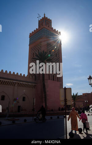 Moschee in Marrakesch, Marokko Stockfoto