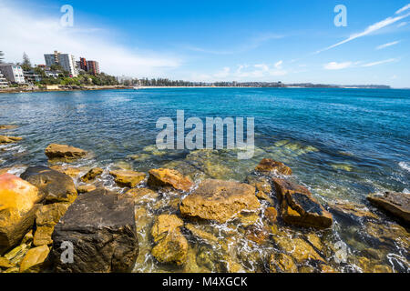 Cabbage Tree Bay auf dem Weg von Manly in Shelly Beach, Sydney, NSW, Australien Stockfoto