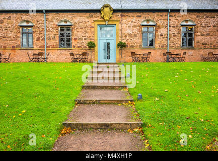 Außerhalb Essbereich Hestercombe Gardens Taunton GROSSBRITANNIEN Stockfoto