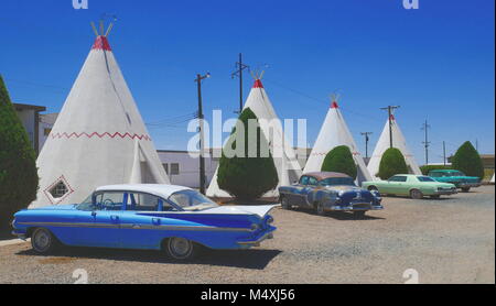 Wigwam Motel, Holbrook, Arizona, Route 66 Stockfoto