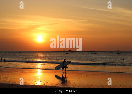 Sonnenuntergang in Costa Rica Stockfoto