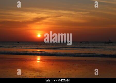 Sonnenuntergang in Costa Rica Stockfoto