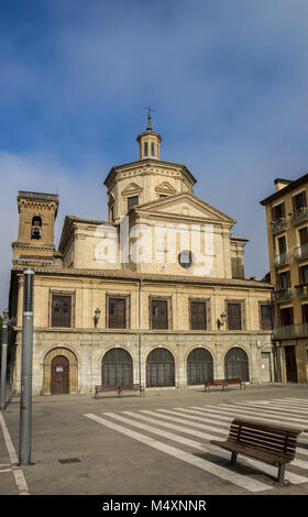 San Lorenzo-Kirche in der Altstadt von Pamplona, Spanien Stockfoto