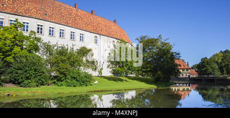 Panorama des historischen Schlosses in Steinfurt, Deutschland Stockfoto