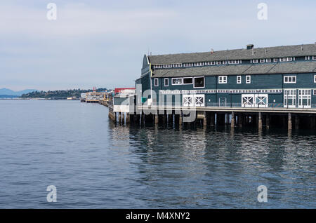 Seattle Aquarium auf dem Pier Hafen von Seattle.  Seattle, Washington Stockfoto