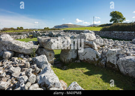 Creevykeel Gericht Grab, Cliffony, County Sligo, Irland. Stockfoto