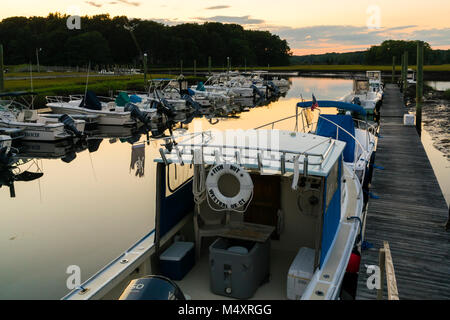 Marina Westbrook, Connecticut, USA Stockfoto