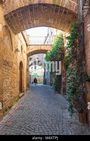 Orvieto (Italien) - Der etruskischen und mittelalterliche Stadt in der Region Umbrien in Italien, mit schönen historischen Zentrum. Stockfoto