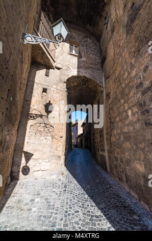 Orvieto (Italien) - Der etruskischen und mittelalterliche Stadt in der Region Umbrien in Italien, mit schönen historischen Zentrum. Stockfoto