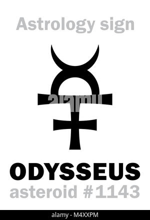 Astrologie: Asteroid ODYSSEUS (Ulysses) Stockfoto