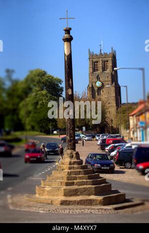 Market Cross, Bedale, North Yorkshire Stockfoto