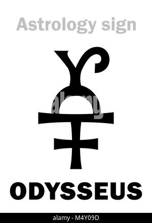 Astrologie: Asteroid ODYSSEUS (Ulysses) Stockfoto