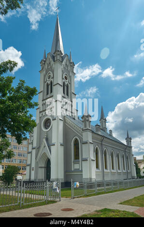 Kirche von St. John Lutheran Church, befindet sich in Grodno, Weißrussland. Stockfoto