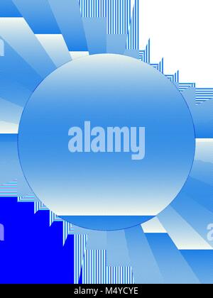 Abstrakt Blau und Weiße geometrische Muster Hintergrund. Vertikale Seitenverhältnis 3:2. Stockfoto