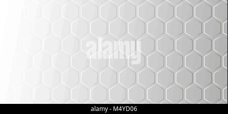 Abstraktes Muster auf einem grauen Hintergrund der Waben. Stock Vektor
