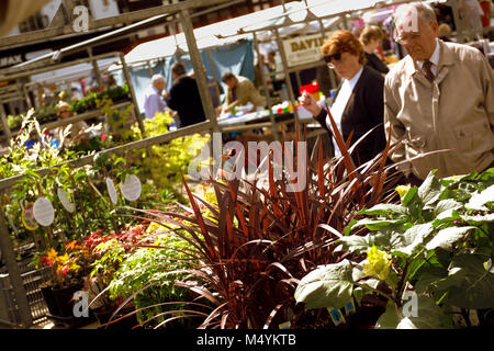 Markt im Freien, Ripon, North Yorkshire Stockfoto